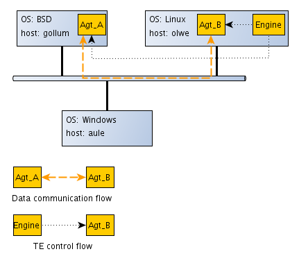 TE components location for testing BSD vs Linux configuration